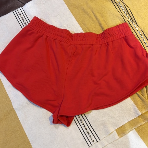 Daily Practice Red Cotton Blends, Draw String Shorts. - Picture 6 of 12